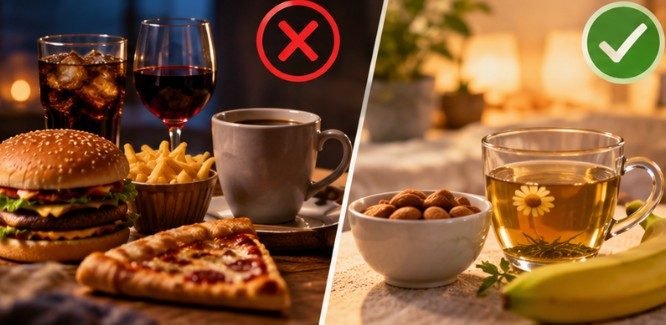 Watch What You Eat and Drink Late at Night